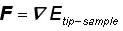 Starting force-energy relation in SPM tip-sample interaction