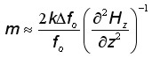 Estimation of AFM probe sensitivity over current strip line in terms of magnetic moment within the point dipole approximation