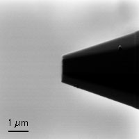 Fig.2f. FM probe with flat AFM tip apex